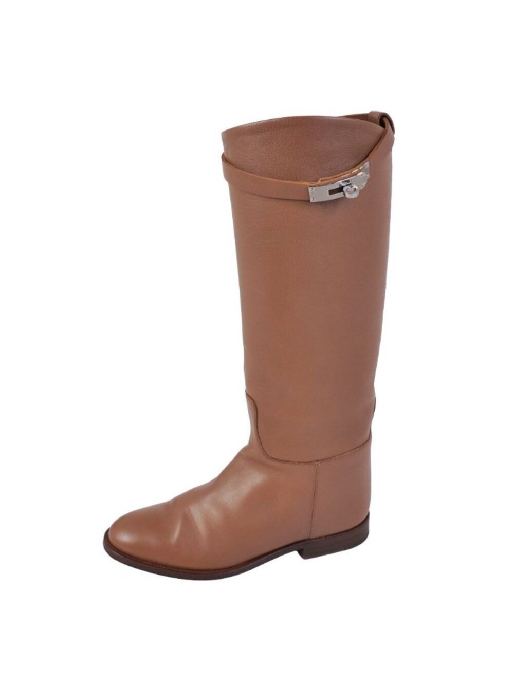 Hermes Boots Long Jumping Kelly Gold